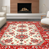 Luxurious Distressed Lattice Style(Red)