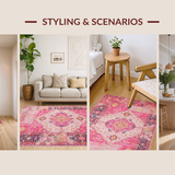 Chic Modern Multicolor Patchwork(Pink)