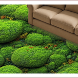 Ultra Soft Area Rug, Non Slip, Stain Resistant, Washable Area Rugs for Living Room, Bedroom, 3D Vibrant Moss Laundry Room Non-Slip Rug(Green)
