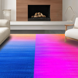 Ultra Soft Area Rug, Non Slip, Stain Resistant, Washable Area Rugs for Living Room, Bedroom, Playful Modern Tiled Arrangement(Orange)