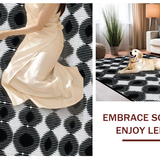 Bold Striped Geometric Statement(Black)