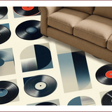 Ultra Soft Area Rug, Non Slip, Stain Resistant, Washable Area Rugs for Living Room, Bedroom, Contemporary Abstract Color Burst(Gray)