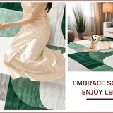Ultra Soft Area Rug, Non Slip, Stain Resistant, Washable Area Rugs for Living Room, Bedroom, Soft Artistic Dining Room Non-Slip Area Carpet(Gray)