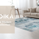 Elegant Distressed Geometric Texture(Blue)