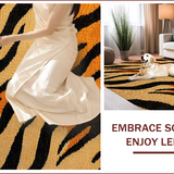 Ultra Soft Area Rug, Non Slip, Stain Resistant, Washable Area Rugs for Living Room, Bedroom, Eye-Catching Decorative Wildlife Rug for Offices(Beige)