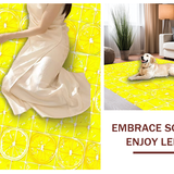 Ultra Soft Area Rug, Non Slip, Stain Resistant, Washable Area Rugs for Living Room, Bedroom, Eclectic Color Splash Composition(Yellow)
