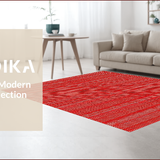 Ultra Soft Area Rug, Non Slip, Stain Resistant, Washable Area Rugs for Living Room, Bedroom, Vintage Red Non-Slip Dining Rug(Red)
