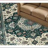 Ultra Soft Area Rug, Non Slip, Stain Resistant, Washable Area Rugs for Living Room, Bedroom, Rustic Textured Oriental Design Flair(White)