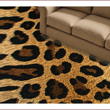 Ultra Soft Area Rug, Non Slip, Stain Resistant, Washable Area Rugs for Living Room, Bedroom, Wild Animal Print Bedroom Soft Sheepskin Carpet(Brown)