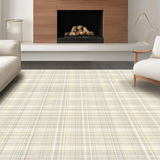 Chic Casual Neutral Gingham Motif(Beige)