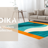 Chic Abstract Stripe Design(Blue)