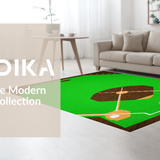 Dynamic Green and Brown Sports Motif(Green)