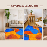 Artistic Geometric Color Fusion(Blue)