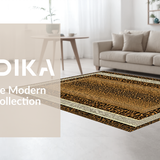 Ultra Soft Area Rug, Non Slip, Stain Resistant, Washable Area Rugs for Living Room, Bedroom, Modern Animal Print Sensation(Brown)