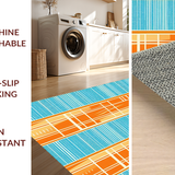 Ultra Soft Area Rug, Non Slip, Stain Resistant, Washable Area Rugs for Living Room, Bedroom, Soft Hypebeast Ocean Vibe(Orange)