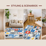 Fun Abstract Alphabetic Art Design(Gray)