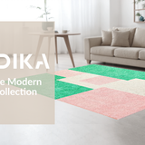 Ultra Soft Area Rug, Non Slip, Stain Resistant, Washable Area Rugs for Living Room, Bedroom, Modern Brightly Colored Wonderland(Green)