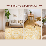 Vintage Floral Tiled Motif(Gold)