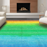 Ultra Soft Area Rug, Non Slip, Stain Resistant, Washable Area Rugs for Living Room, Bedroom, Charming Organic Leafy Aesthetics(Yellow)