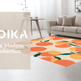 Ultra Soft Area Rug, Non Slip, Stain Resistant, Washable Area Rugs for Living Room, Bedroom, Soft Pastel Peach Visual Serenity(Orange)