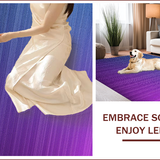 Ultra Soft Area Rug, Non Slip, Stain Resistant, Washable Area Rugs for Living Room, Bedroom, Contemporary Purple Blue Bedroom Plush Area Rug(Blue)