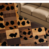 Ultra Soft Area Rug, Non Slip, Stain Resistant, Washable Area Rugs for Living Room, Bedroom, Exotic Multicolor Animal Print(Brown)