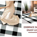 Sophisticated Black White Geometric Appeal(Black)