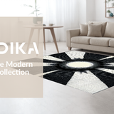 Bold Graphic Contrast in Neutral Tones(Black)