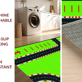 Interactive Racing Scene Illustration(Green)