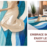 Dreamy Light Gray Ripple(Blue)