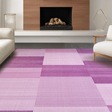 Ultra Soft Area Rug, Non Slip, Stain Resistant, Washable Area Rugs for Living Room, Bedroom, Warm Cozy Solid Color Design(Purple)