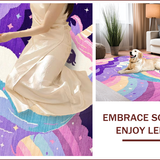 Ultra Soft Area Rug, Non Slip, Stain Resistant, Washable Area Rugs for Living Room, Bedroom, Joyful Ethereal Shaggy Delight(Purple)