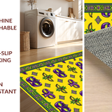 Ultra Soft Area Rug, Non Slip, Stain Resistant, Washable Area Rugs for Living Room, Bedroom, Whimsical Festive Color Palette(Yellow)