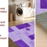 Ultra Soft Area Rug, Non Slip, Stain Resistant, Washable Area Rugs for Living Room, Bedroom, Vivid Cozy Fluffy Aesthetic(Purple)