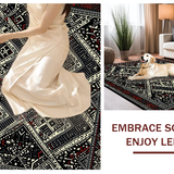 Sophisticated Linear Geometric Appeal(Black)