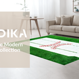 Ultra Soft Area Rug, Non Slip, Stain Resistant, Washable Area Rugs for Living Room, Bedroom, Circular Dynamic White Scheme(White)