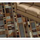 Ultra Soft Area Rug, Non Slip, Stain Resistant, Washable Area Rugs for Living Room, Bedroom, Charming Vintage Animal Print Style(Brown)