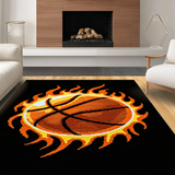 Contemporary Flame Accent Decor(Black)