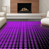 Ultra Soft Area Rug, Non Slip, Stain Resistant, Washable Area Rugs for Living Room, Bedroom, Bold Purple Modern Design(Purple)