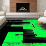 Dynamic Modern Patterned Composition(Green)