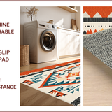 Ultra Soft Area Rug, Non Slip, Stain Resistant, Washable Area Rugs for Living Room, Bedroom, Neutral Tufted Bath Rug for Minimalist Decor(Orange)