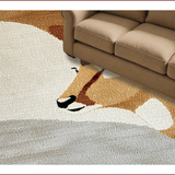 Ultra Soft Area Rug, Non Slip, Stain Resistant, Washable Area Rugs for Living Room, Bedroom, Modern Neutral Animal Print Entryway Carpet(Beige)