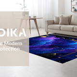 Ultra Soft Area Rug, Non Slip, Stain Resistant, Washable Area Rugs for Living Room, Bedroom, Unique Otherworldly Celestial Composition(Purple)