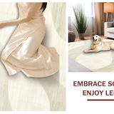 Ultra Soft Area Rug, Non Slip, Stain Resistant, Washable Area Rugs for Living Room, Bedroom, Serene Circular Plush Harmony(Beige)