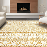 Ultra Soft Area Rug, Non Slip, Stain Resistant, Washable Area Rugs for Living Room, Bedroom, Contemporary Soft Color Tiled Design(White)