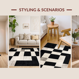 Warm Cozy Checkerboard Layout(Black)