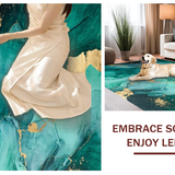 Fluid Abstract Metallic Motif(Green)