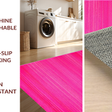 Ultra Soft Area Rug, Non Slip, Stain Resistant, Washable Area Rugs for Living Room, Bedroom, Lively Funky Twisted Stripes(Pink)