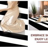 Stylish Minimalist Linear Arrangement(Black)