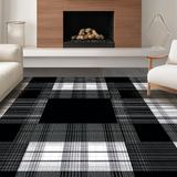 Elegant Monochrome Checkered Style(Black)